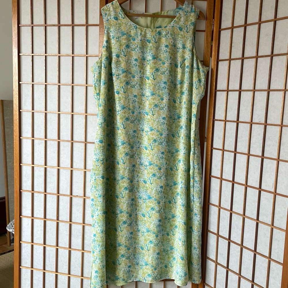 Cottagecore Boho Floral Reversible Shift Maxi Dress Lightweight